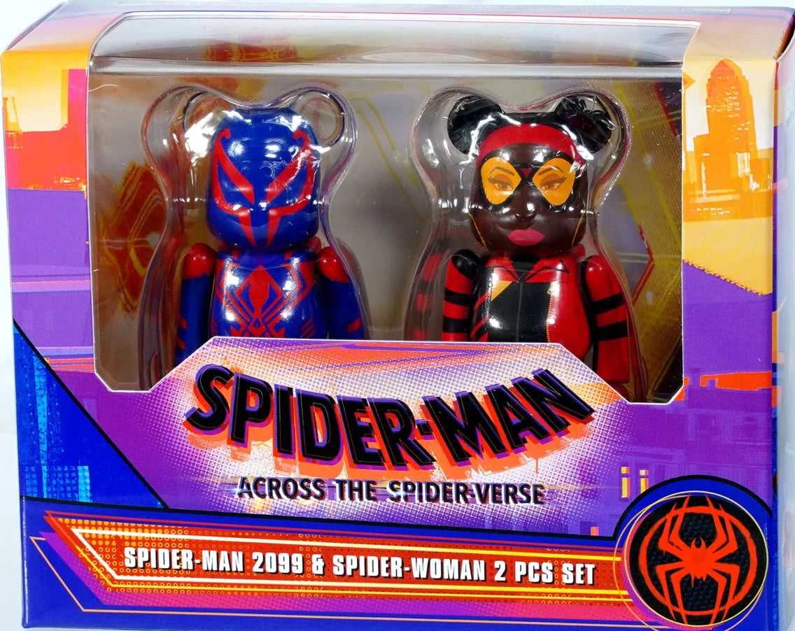 ベアブリック　スパイダーマン　2099 メディコム ベアブリック スパイダーマン2099＆スパイダーウーマン 2体