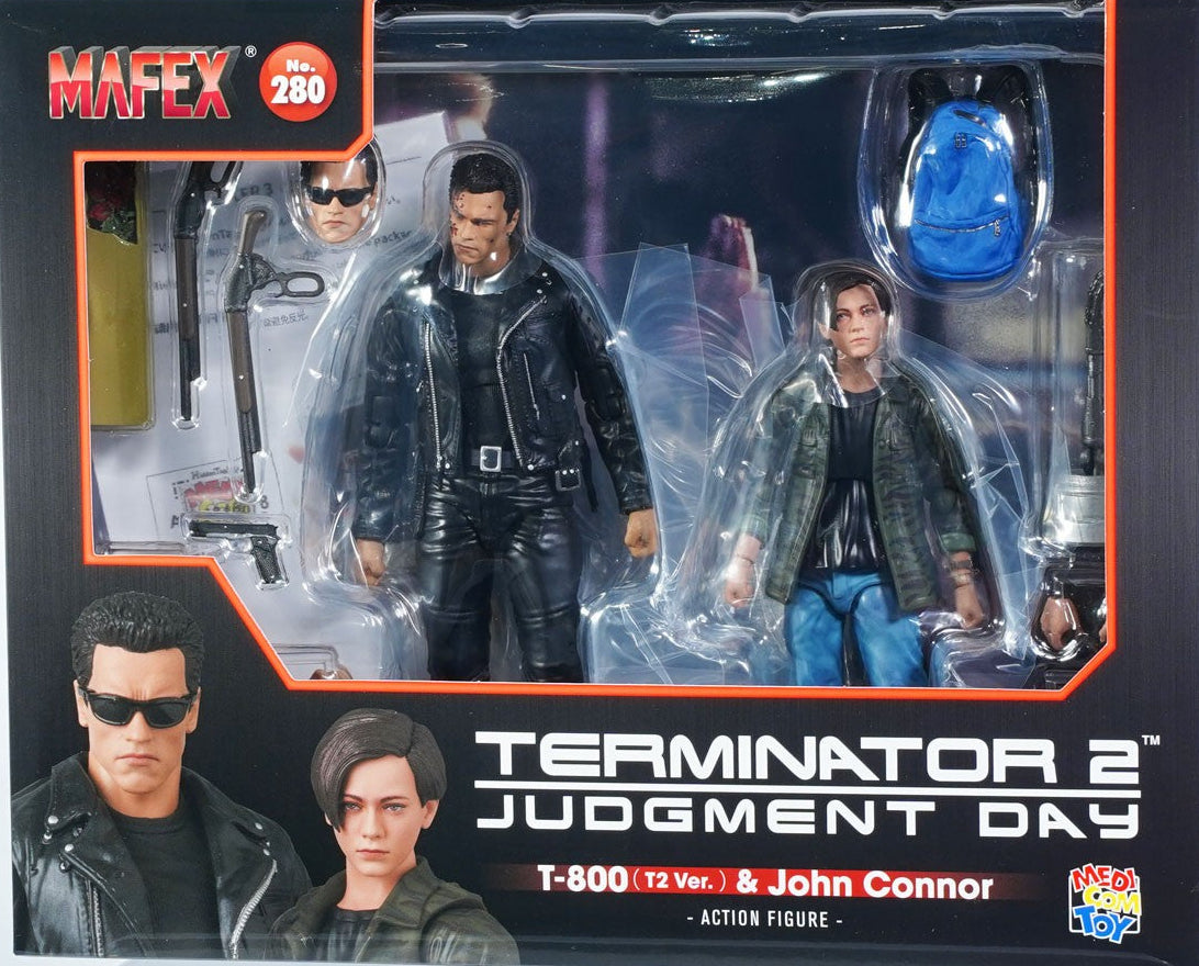 MAFEX T-800(T2 Ver.) ＆ John Connor Medicom Mafex Terminator 2 T-800 (T2 Ver.) & John Connor
