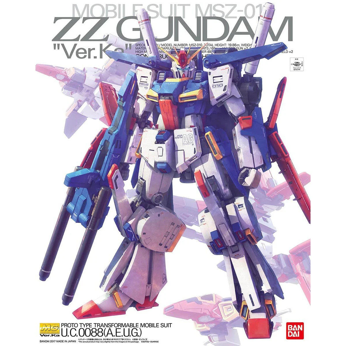 Premium Bandai MG 1/100 Enhanced ZZ Gundam "Ver.Ka" [4573102642257]