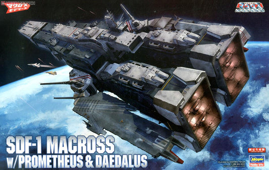 Hasegawa Macross 1/4000 SDF-1 Macross w/Prometheus & Daedalus [4967834658301]