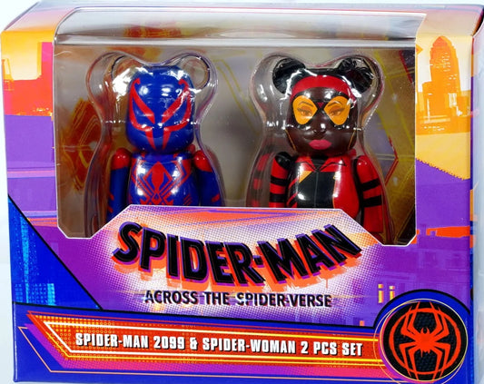 Medicom BEARBRICK  Spider-man 2099 & Spider-Woman 2 Pcs Set [4530956618074]