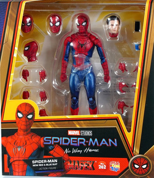 Medicom Mafex  Spider-man No Way Home New Red & Blue Suit [4530956472621]