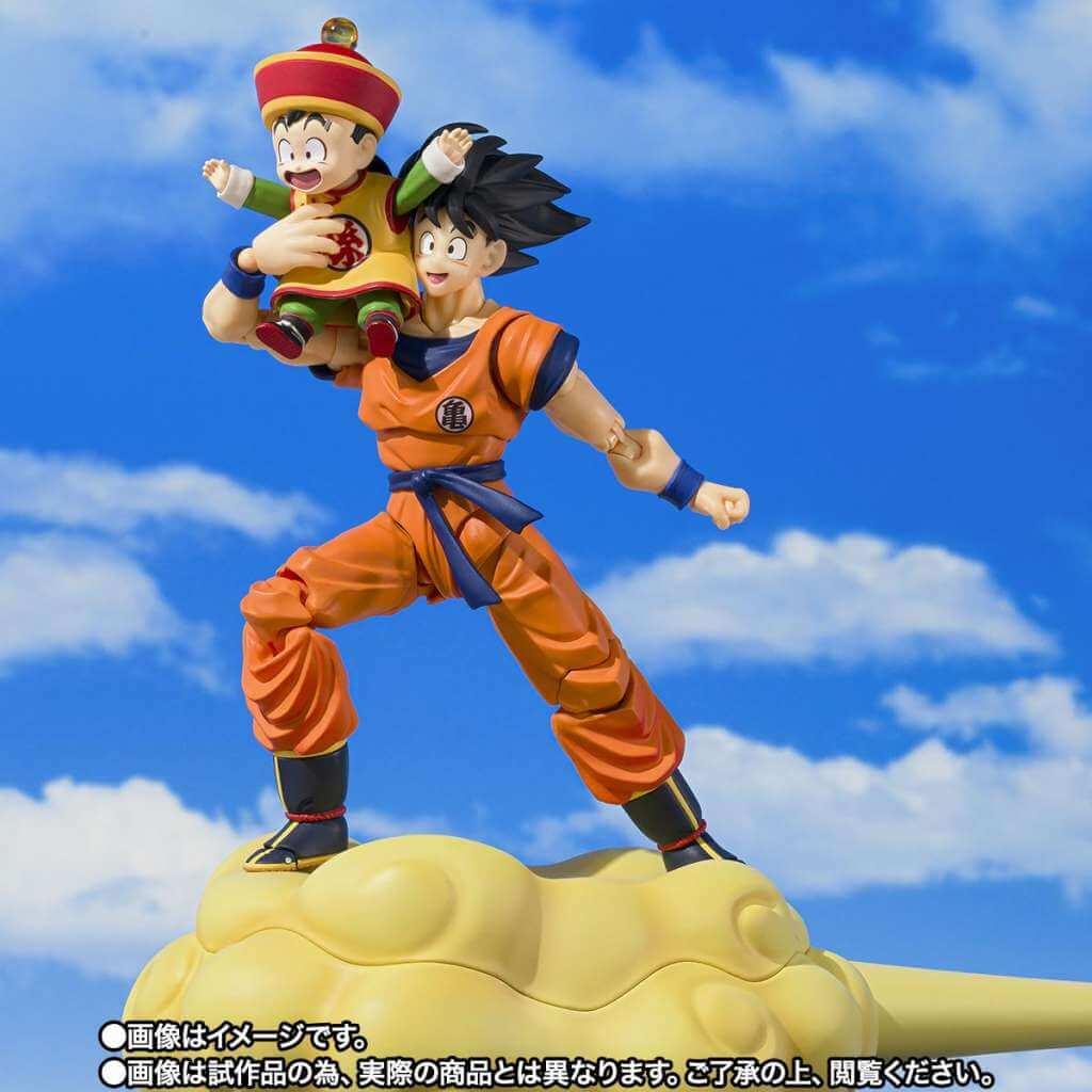 Bandai S.H.Figuarts Excl. Son Goku & Son Gohan -KID- & Kintoun [4573102692870]