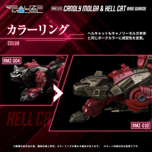 Takara Tomy Zoids 1/100 Canory Molga & Hell Cat Base Guards [4904810954378]