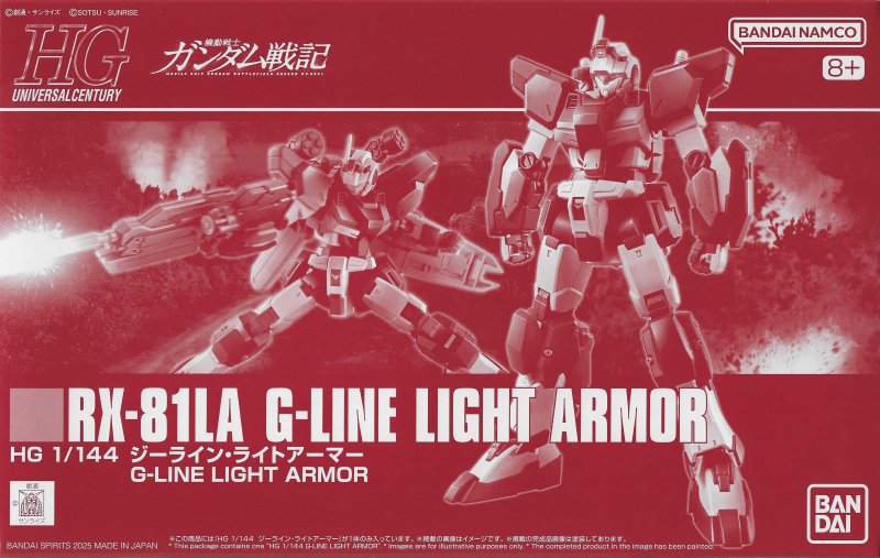 Premium Bandai HG 1/144 RX-81LA G-Line Light Armor [4573102685995]