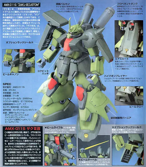 Bandai HGUC 1/144 AMX-011S Zaku-III Custom [4573102557261]