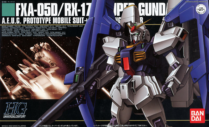 Bandai HGUC 1/144 AFXA-05D RX-178 Super Gundam [4573102557285]