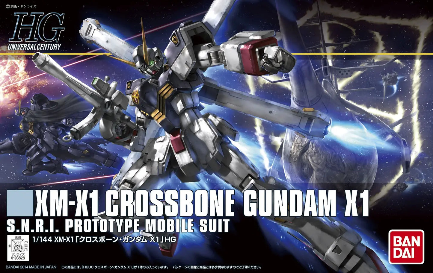 Bandai HGUC 1/144 XM-X1 Crossbone Gundam X1 [4573102568359]