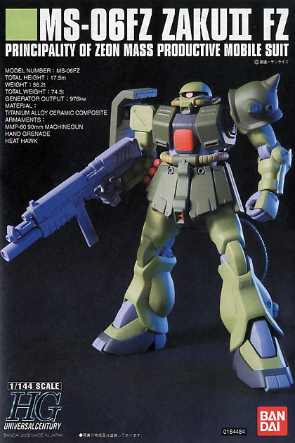 Bandai HG 1/144 MS-06FZ ZakuII FZ [4573102582621] - Bandai