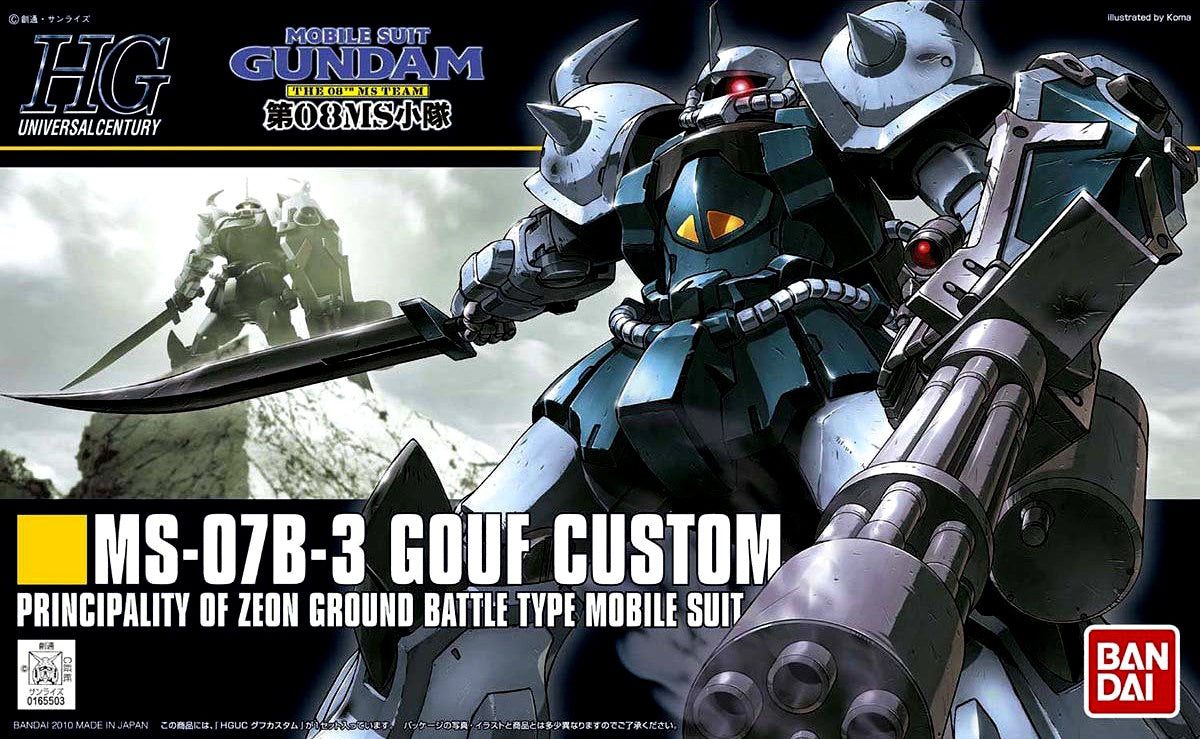 Bandai HGUC 1/144 MS-07B-3 Gouf Custom [4573102591654]