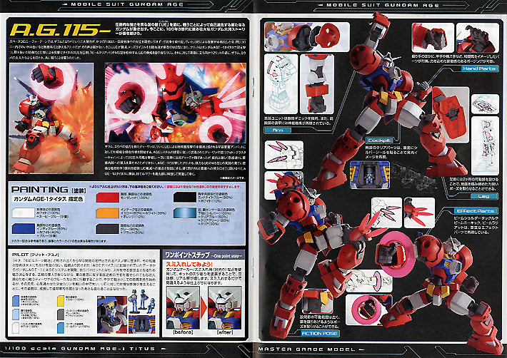 Bandai MG 1/100 Gundam AGE-1 Titus [4573102628848]