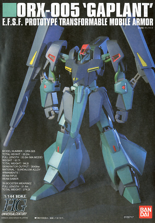 Bandai HGUC 1/144 ORX-005 Gaplant [4573102635693]