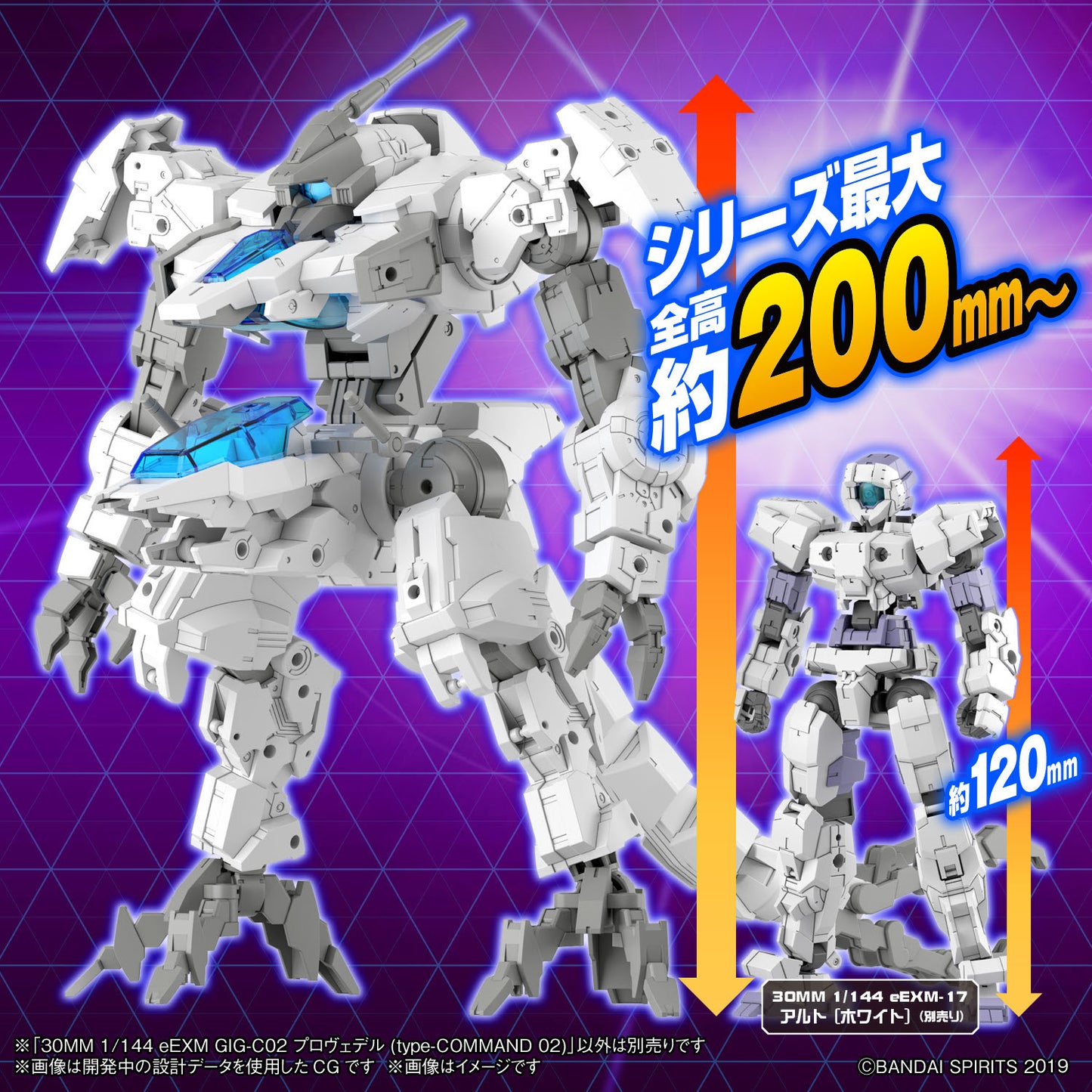 Bandai 30mm 1/144 eEXM GIG-C02 Provedel [type-COMMAND 02] [4573102662767]