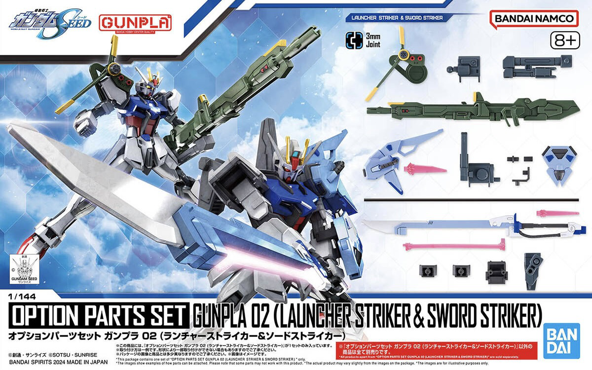 Bandai  1/144 Option Parts Set 02 (Launcher & Sword Striker) [4573102666932]