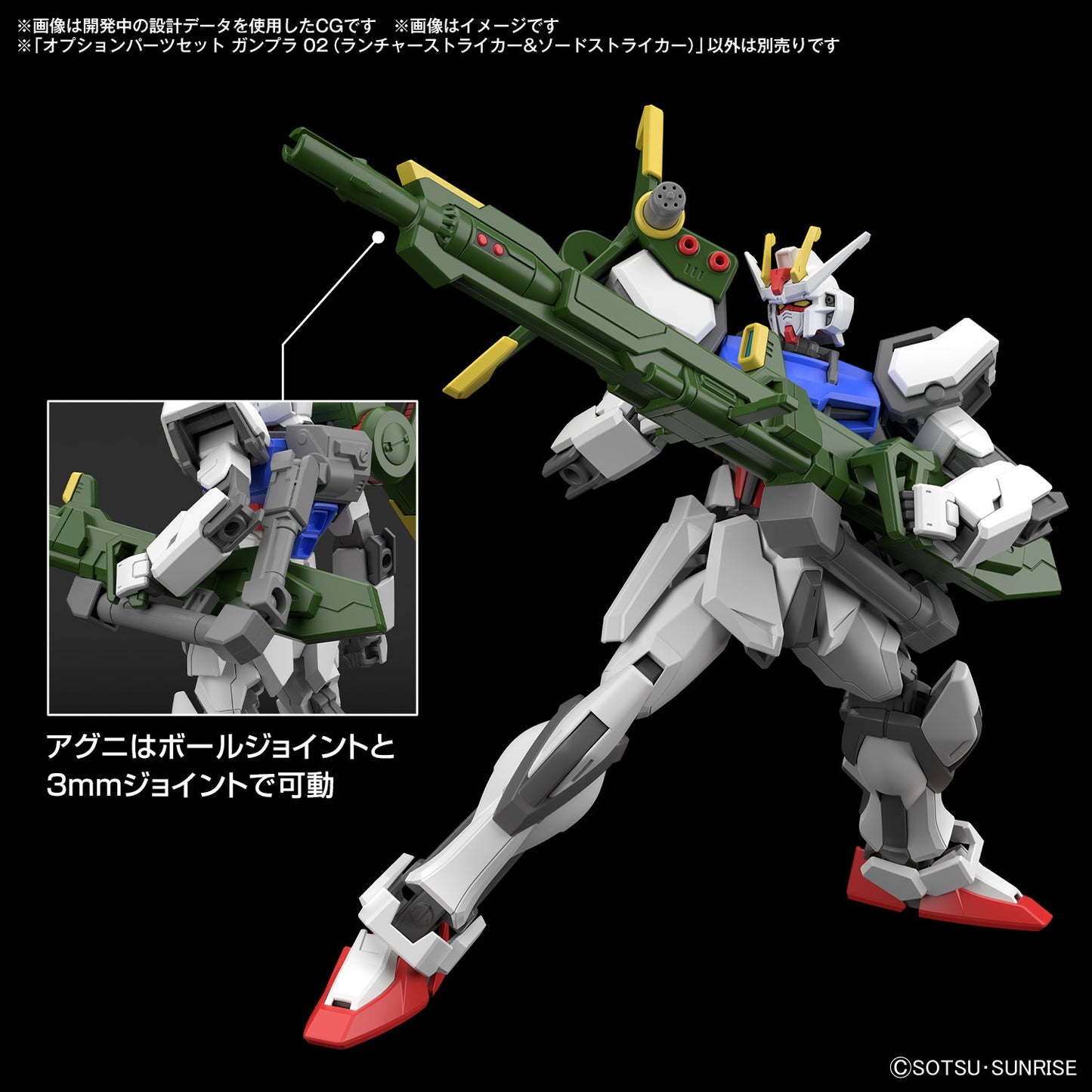 Bandai  1/144 Option Parts Set 02 (Launcher & Sword Striker) [4573102666932]