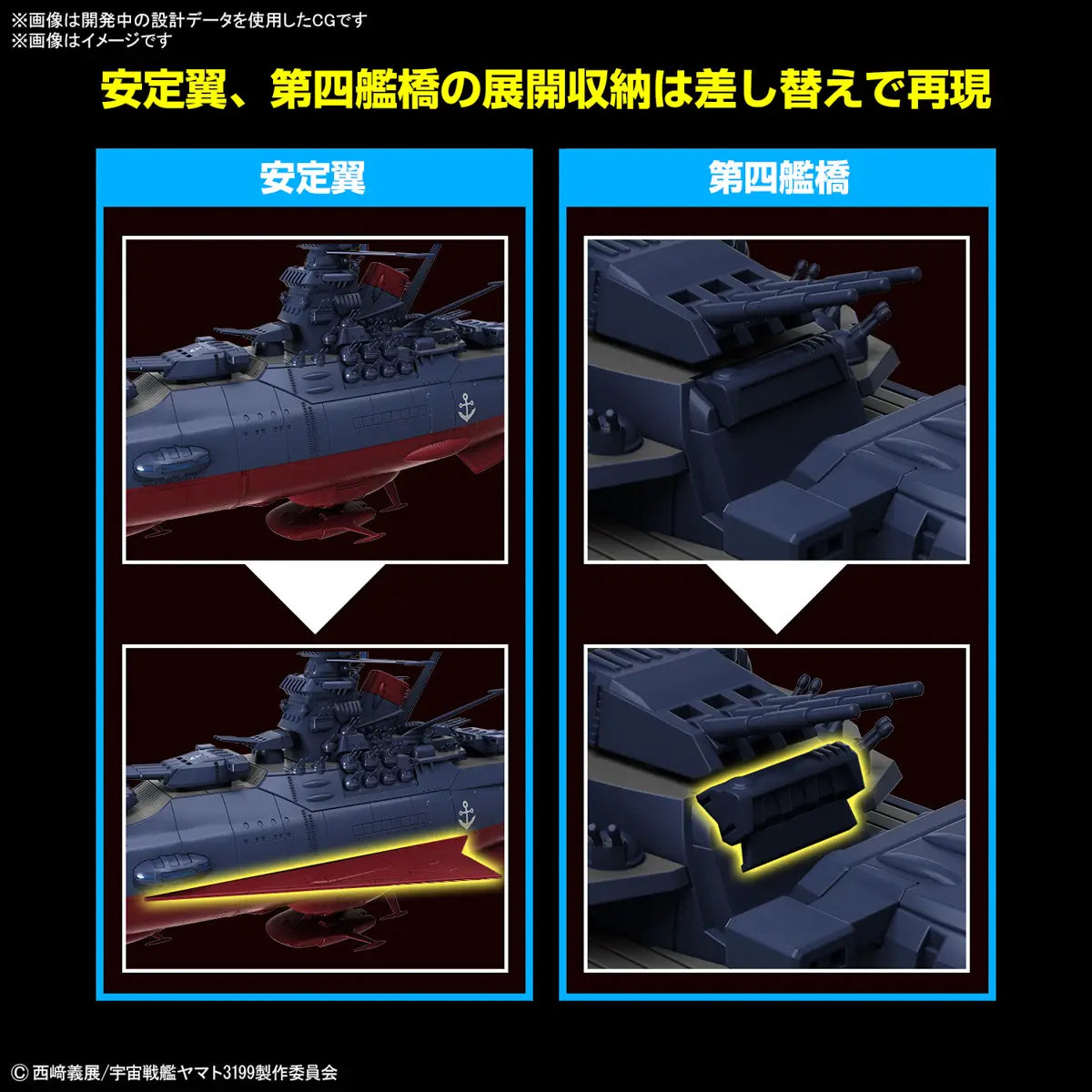 Bandai  1/1000 Space Battleship Yamato 3199 [4573102674357]