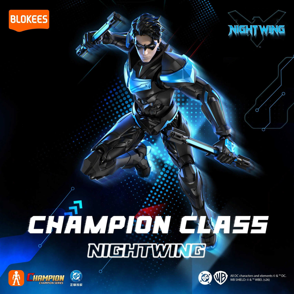 Blokees Champion Class  Nightwing [4570164011205] - Blokees