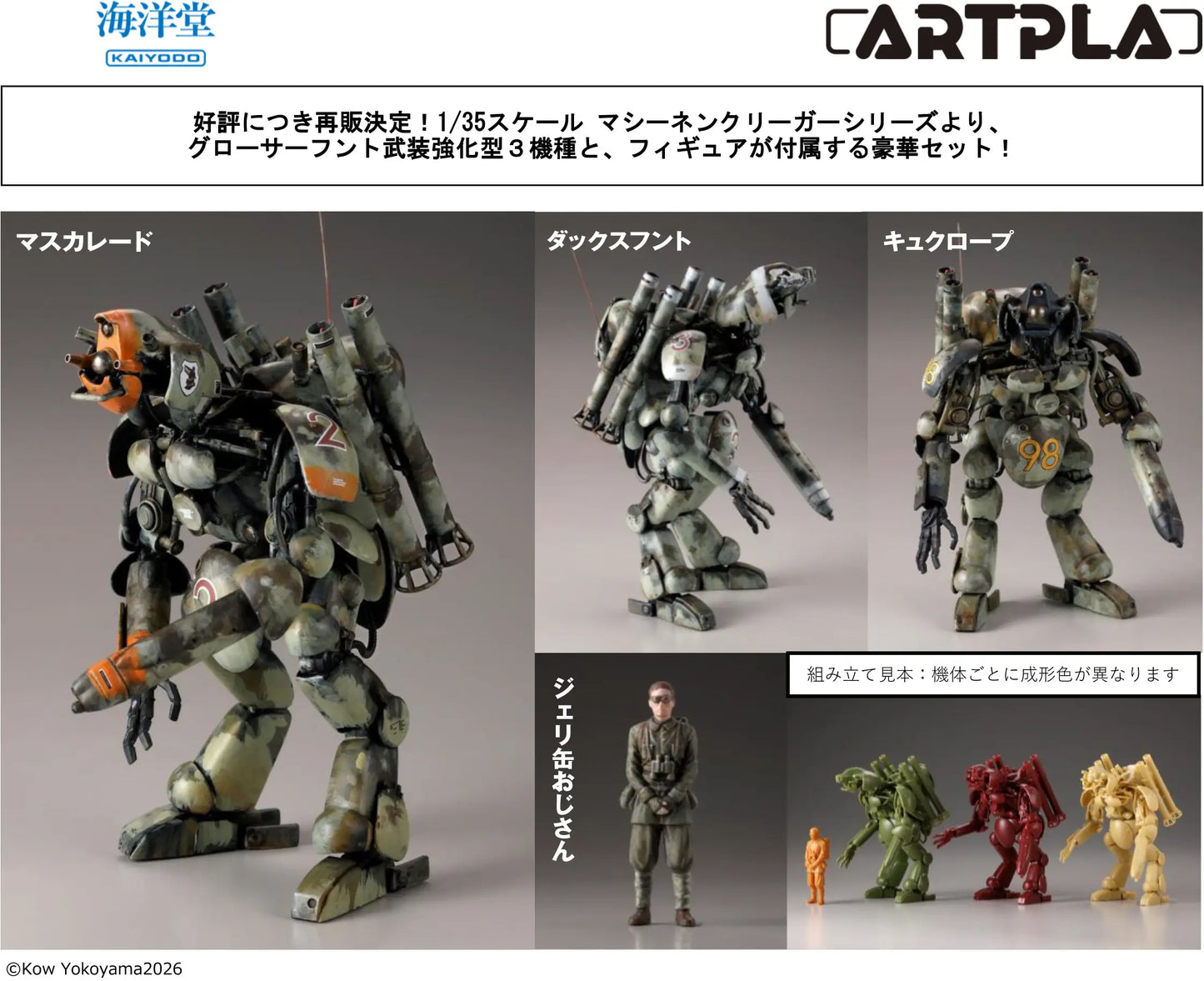 Kaiyodo Ma.K. 1/35 Final Hund Set & Jerry Can Man [4537807190598]