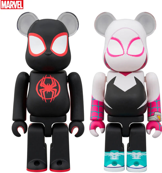 Medicom BEARBRICK  Spider-man (Miles Morales) & Spider-Gwen 2Pcs [4530956618067]