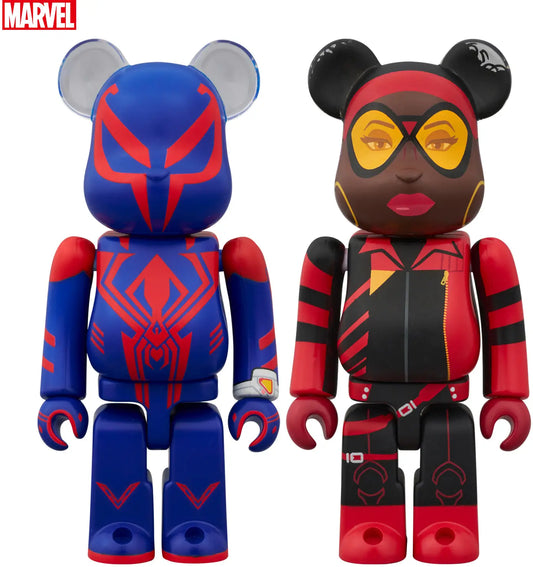 Medicom BEARBRICK  Spider-man 2099 & Spider-Woman 2 Pcs Set [4530956618074]