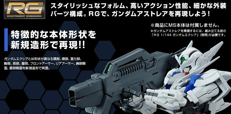 Premium Bandai RG 1/144 Gundam Astraea Parts Set [4573102638632]