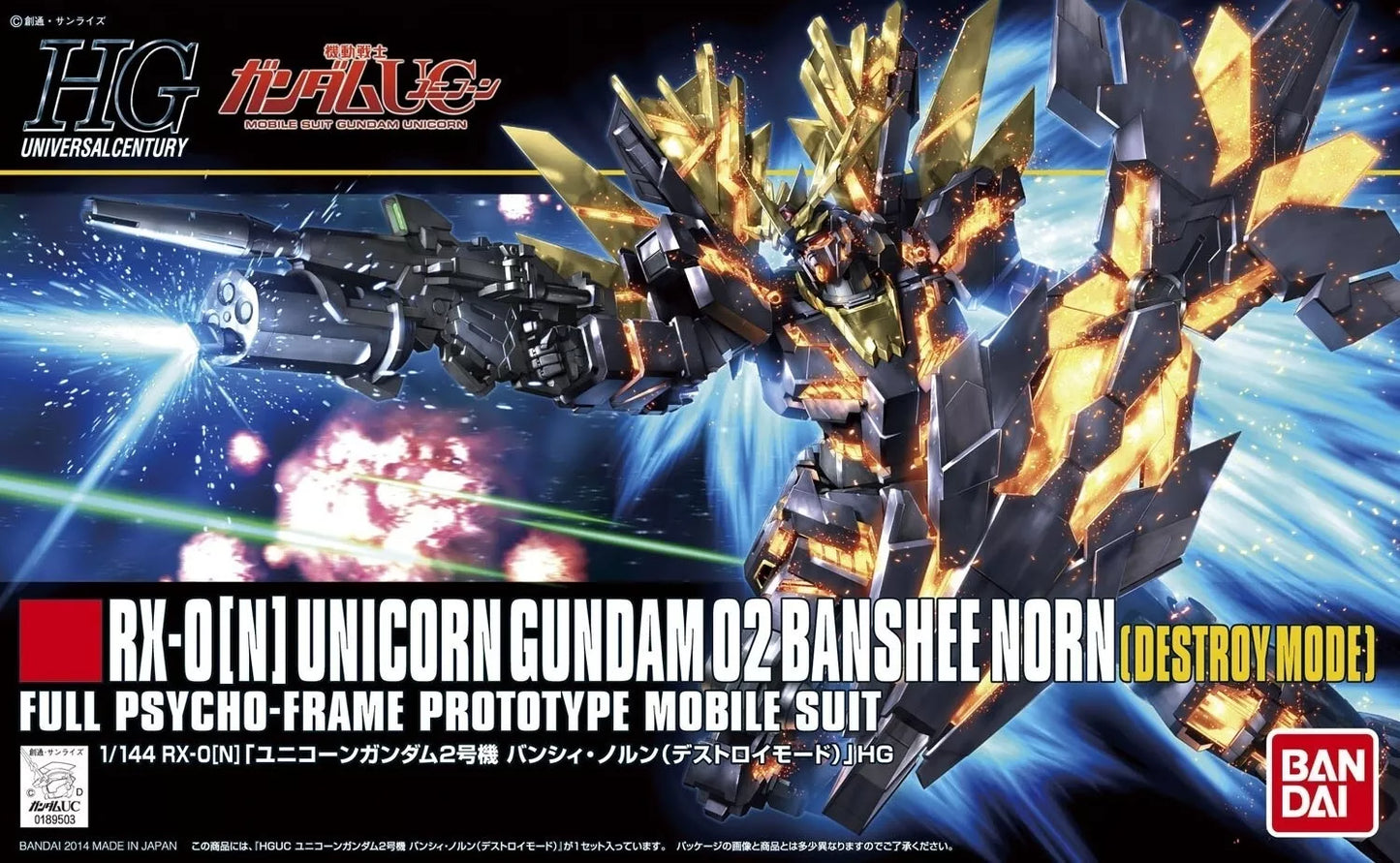 Bandai HGUC 1/144 Unicorn Gundam 02 Banshee Norn [Destroy Mode] [4573102587800]