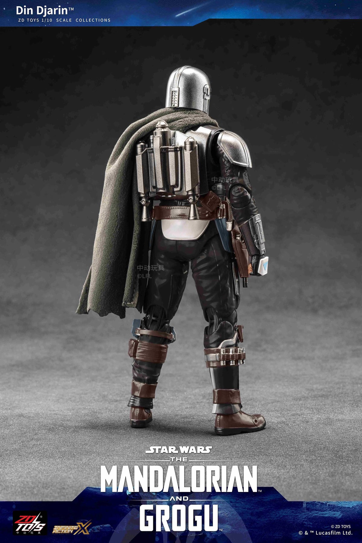 ZD Toys Star Wars The Mandalorian and Grogu Din Djarin [6970562684687] - ZD Toys